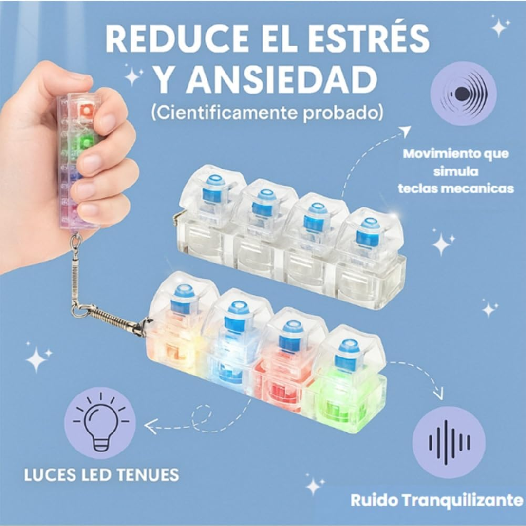 Llavero Teclado Mecánico Anti Estrés